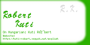 robert kuti business card